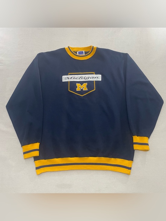 Midland Other - VTG Y2K Michigan Wolverines Sweatshirt XL Pullover Football Midland Sport USA
